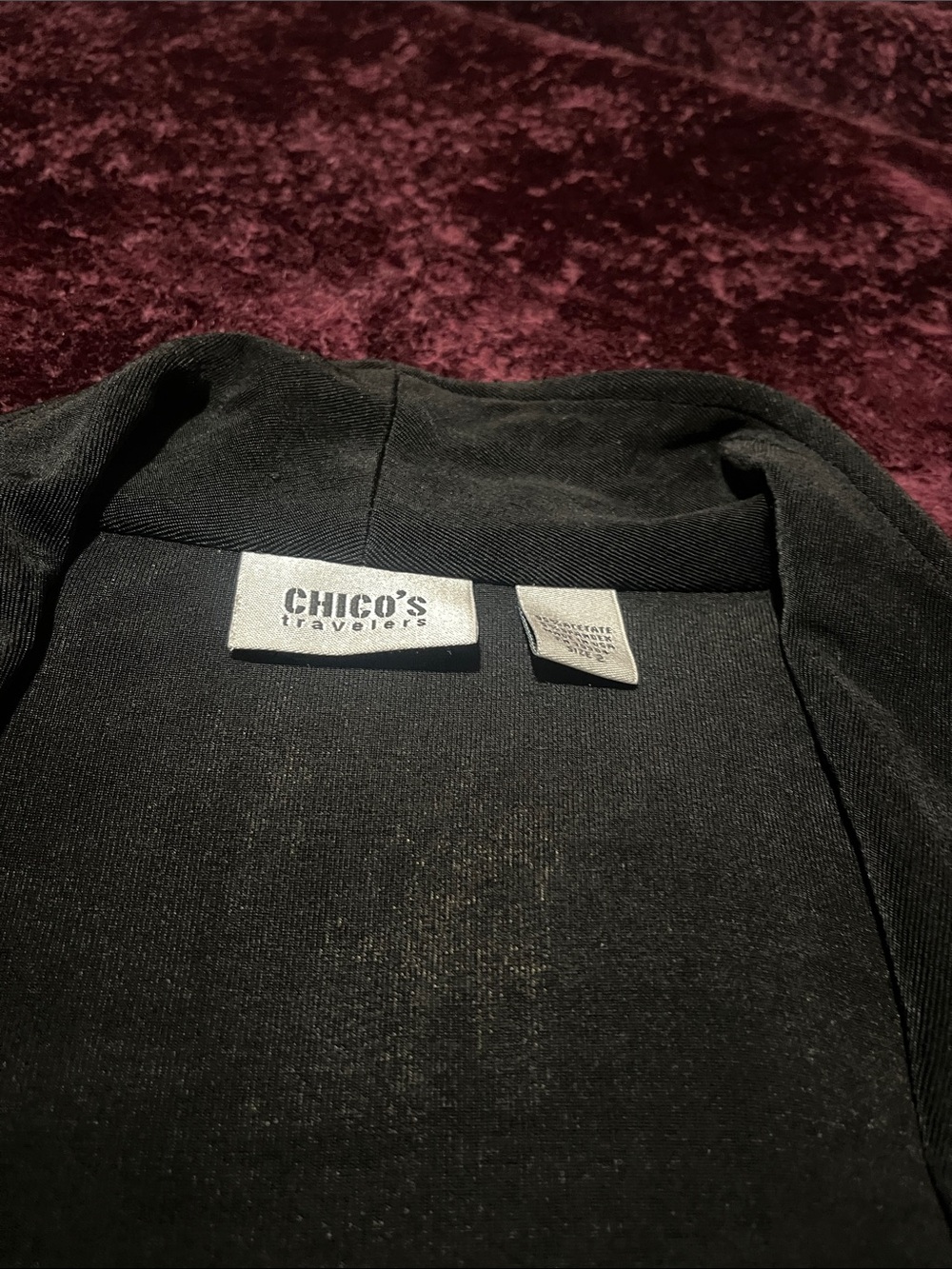 Chico's Black Women's Blazer - Tailored Travel Layer